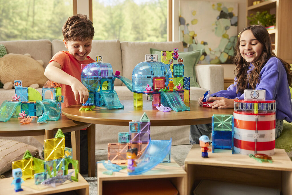 Maritime meets MAGNA-TILES® as America’s #1 Magnetic Building Sets Brand¹ has launched a tidal wave of new ocean-themed sets, inspiring kids to build and explore an undersea world of imagination and play. The new sets are available now at MAGNATILES.com, major retailers and specialty toy stores nationwide.